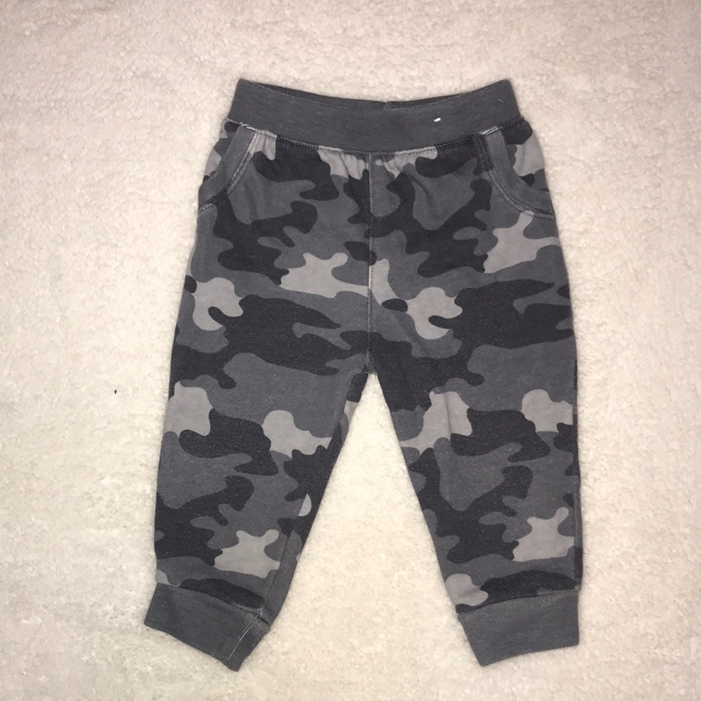 Grey camo baby boy pants